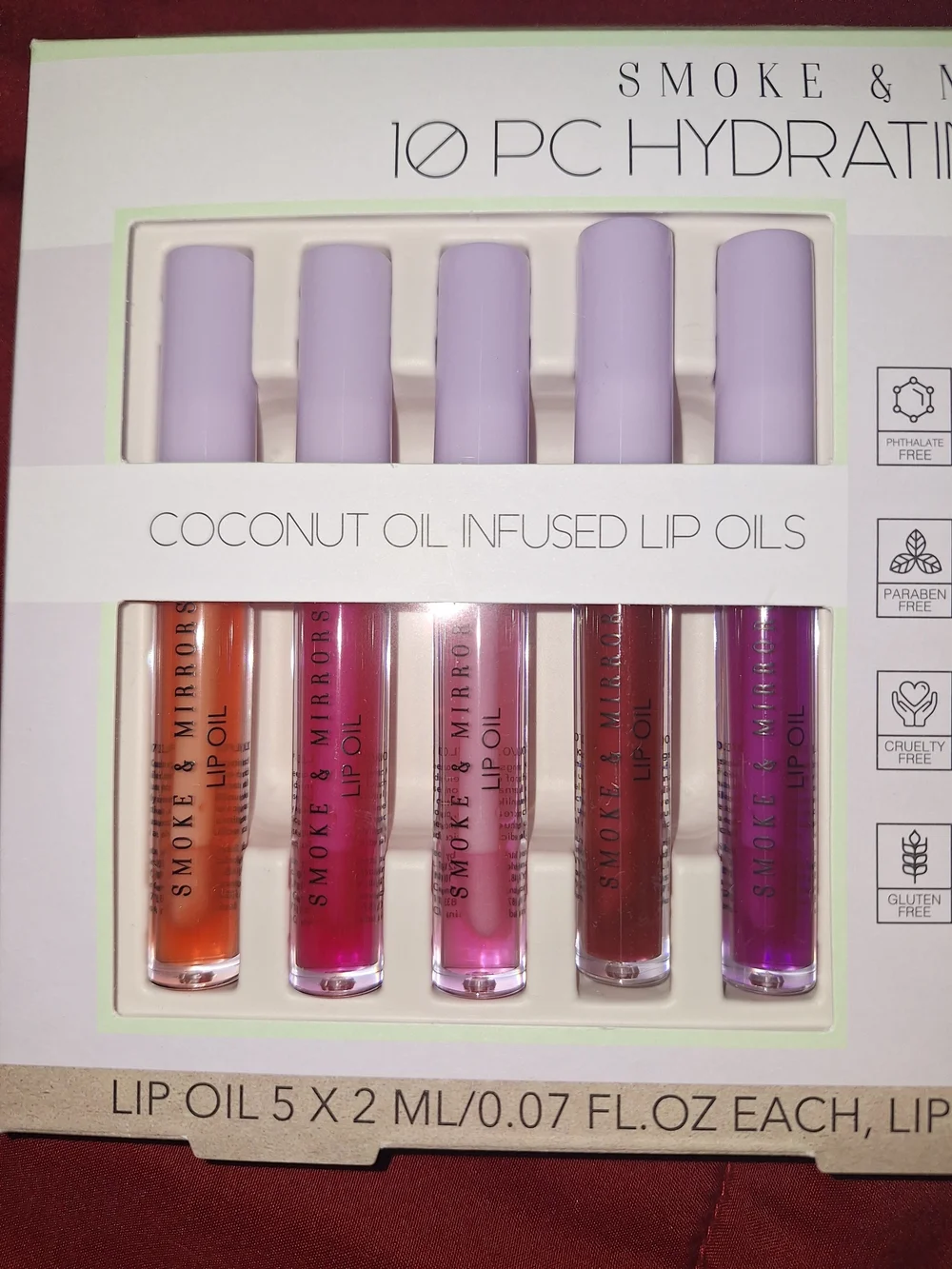 10-Piece Hydrating Lip Vault - Mixed Pink & Red Shades